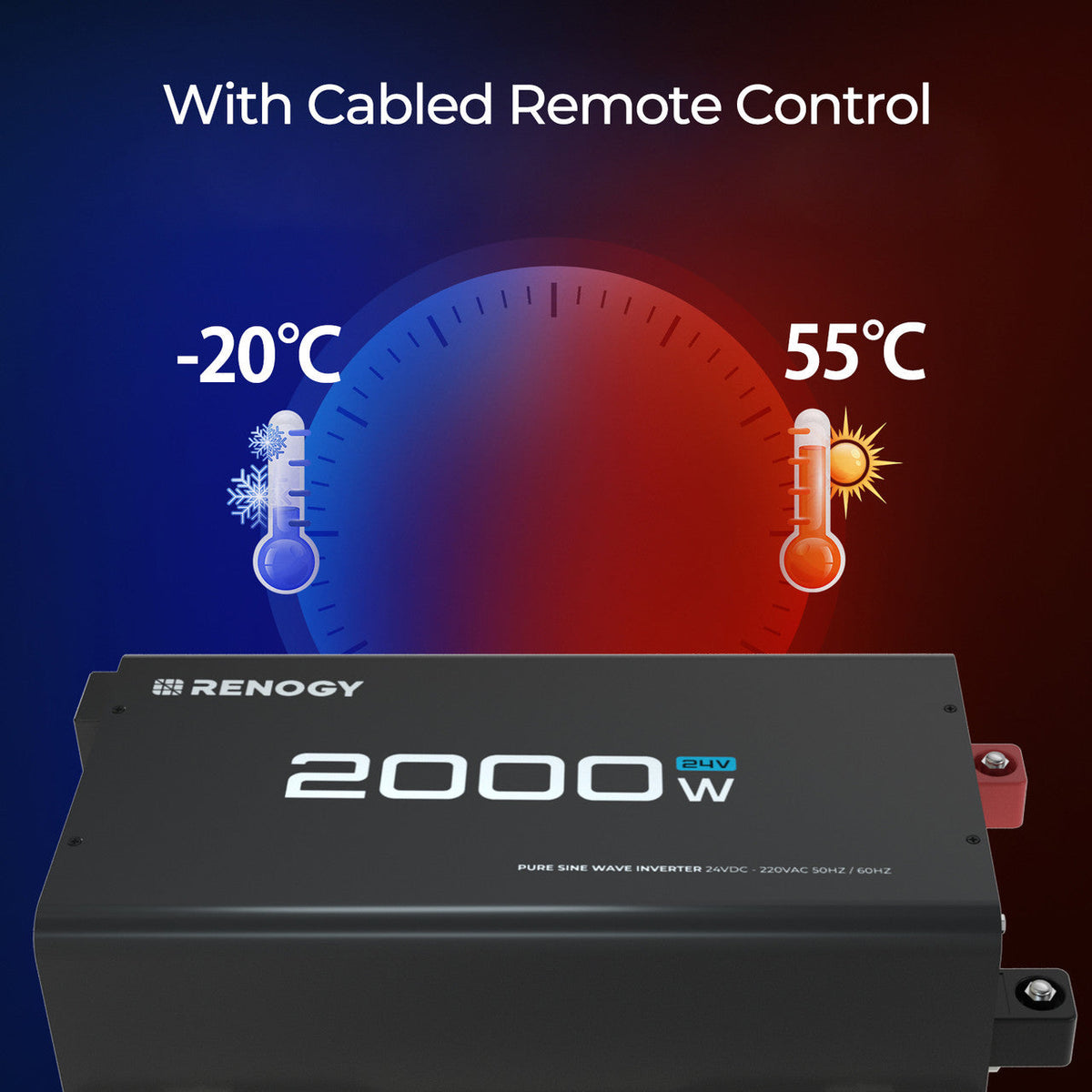 2000W 24V pure sine wave inverter