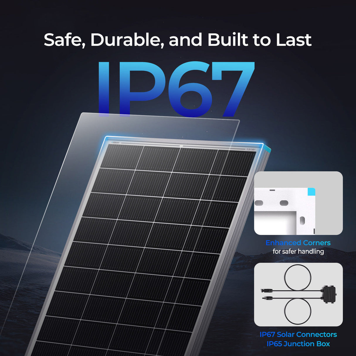 12V/24V 200W Panel Solarny N-Type 16BB do Kampera
