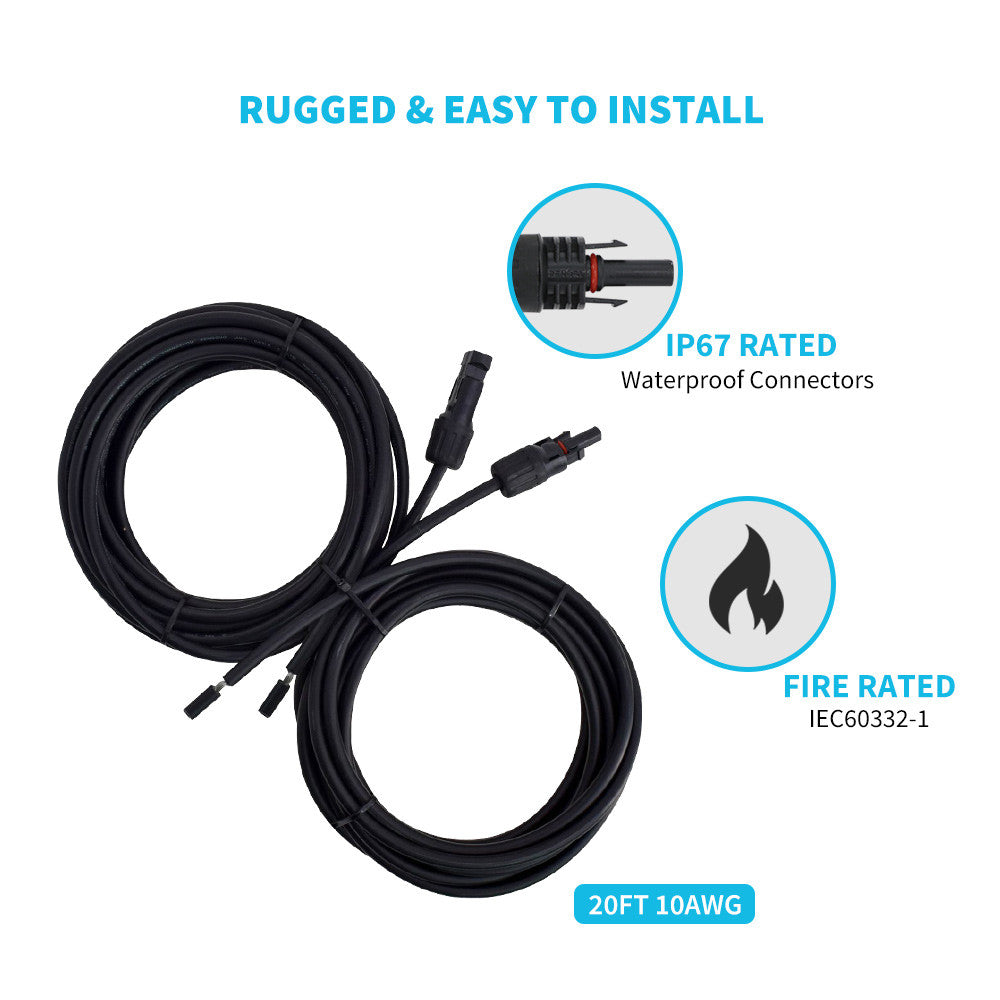 Wiring and Mounting Kit For 100W Solar Panel