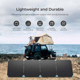 12V 220W Składany Panel Solarny Przenośny Zestaw do Kampera i Stacji Zasilania