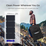 12V 220W Składany Panel Solarny Przenośny Zestaw do Kampera i Stacji Zasilania