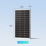 100W Dwustronny Panel Słoneczny N-Type