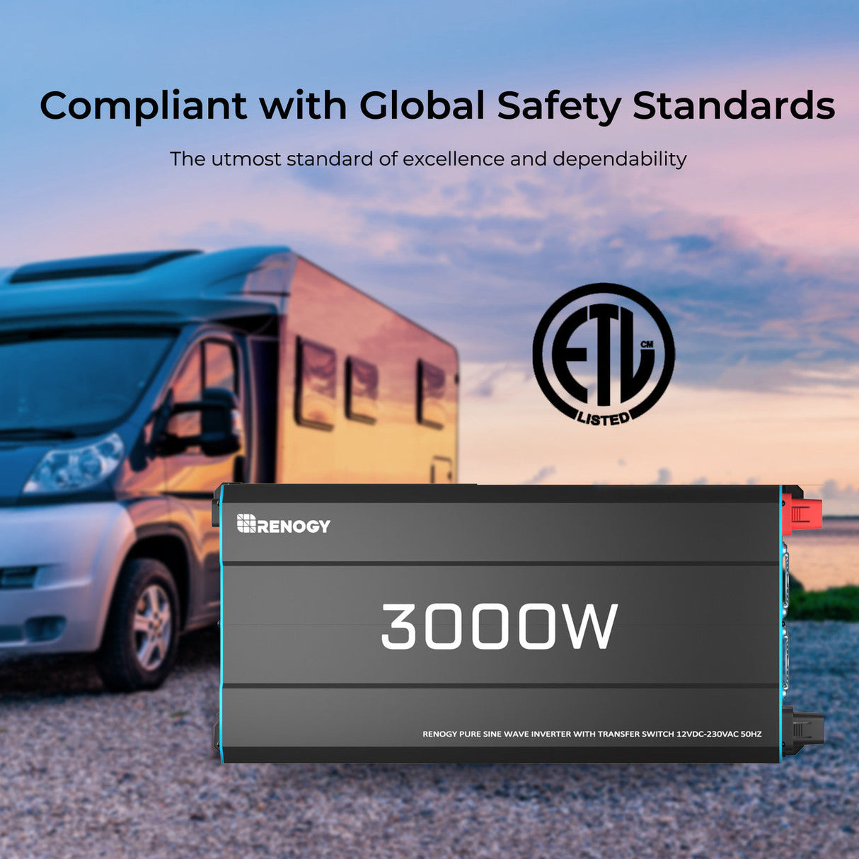 Kit de Energía para Caravana 3,84 kWh | Inversor 3000 W, Batería LiFePO₄ 300 Ah, Cargador de Batería 50 A
