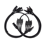 4 to 1 Solar Y Branch Connectors MFFFF  + FMMMM Pair