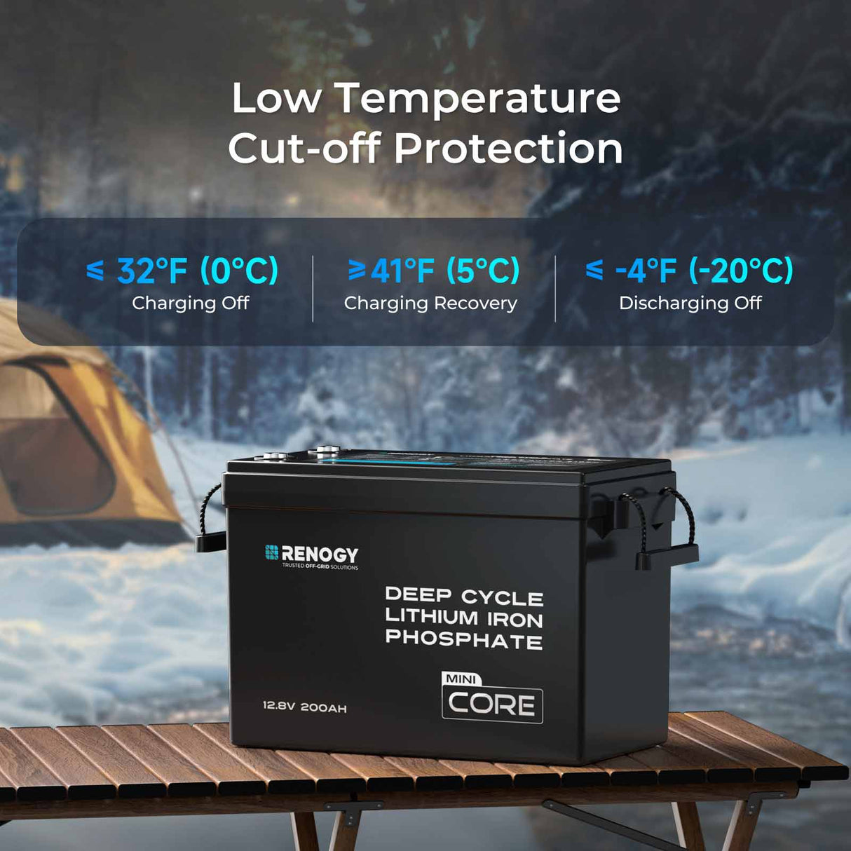Core Mini – 12,8V 200Ah Akumulator LiFePO₄ Ochroną Przed Niską Temperaturą