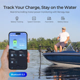 Core - 12V 100Ah Trolling Motor Group 24 LiFePO4 Batería w/ Bluetooth
