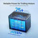 Core - 12V 100Ah Trolling Motor Group 24 LiFePO4 Batería w/ Bluetooth