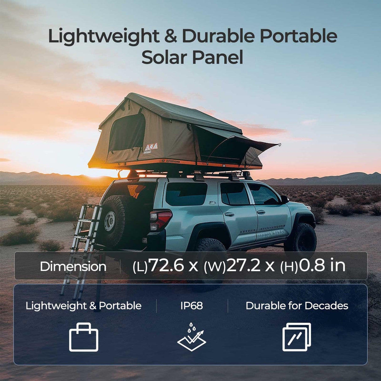 12V 220W Składany Panel Solarny Przenośny Zestaw do Kampera i Stacji Zasilania