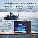 Core - 12V 100Ah Trolling Motor Group 24 LiFePO4 Batería w/ Bluetooth