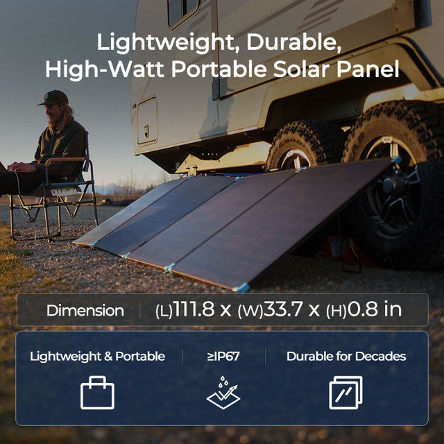 12V 400W Składany Panel Solarny Przenośny Zestaw do Kampera i Stacji Zasilania