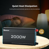 2Kwh Portable Home Backup System 400W Portable Solar Panel 12V 200Ah PRO Lithium Battery 2000W pure sine wave invterter