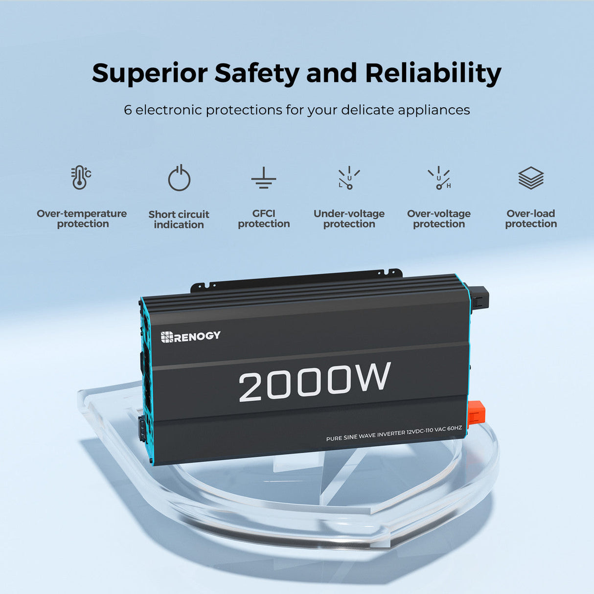 Kit de Energía para Caravana 1,28 kWh | Batería LiFePO₄ 100Ah, Inversor 2000 W