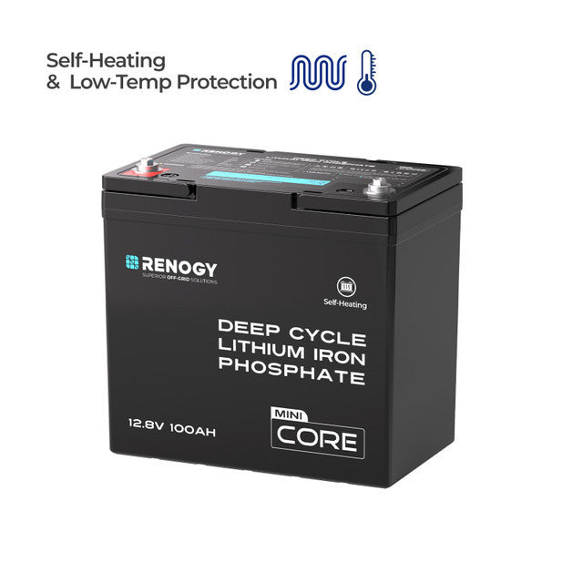 Core Mini- 12 V 100 Ah DuoHeat Tech Batería LiFePO₄