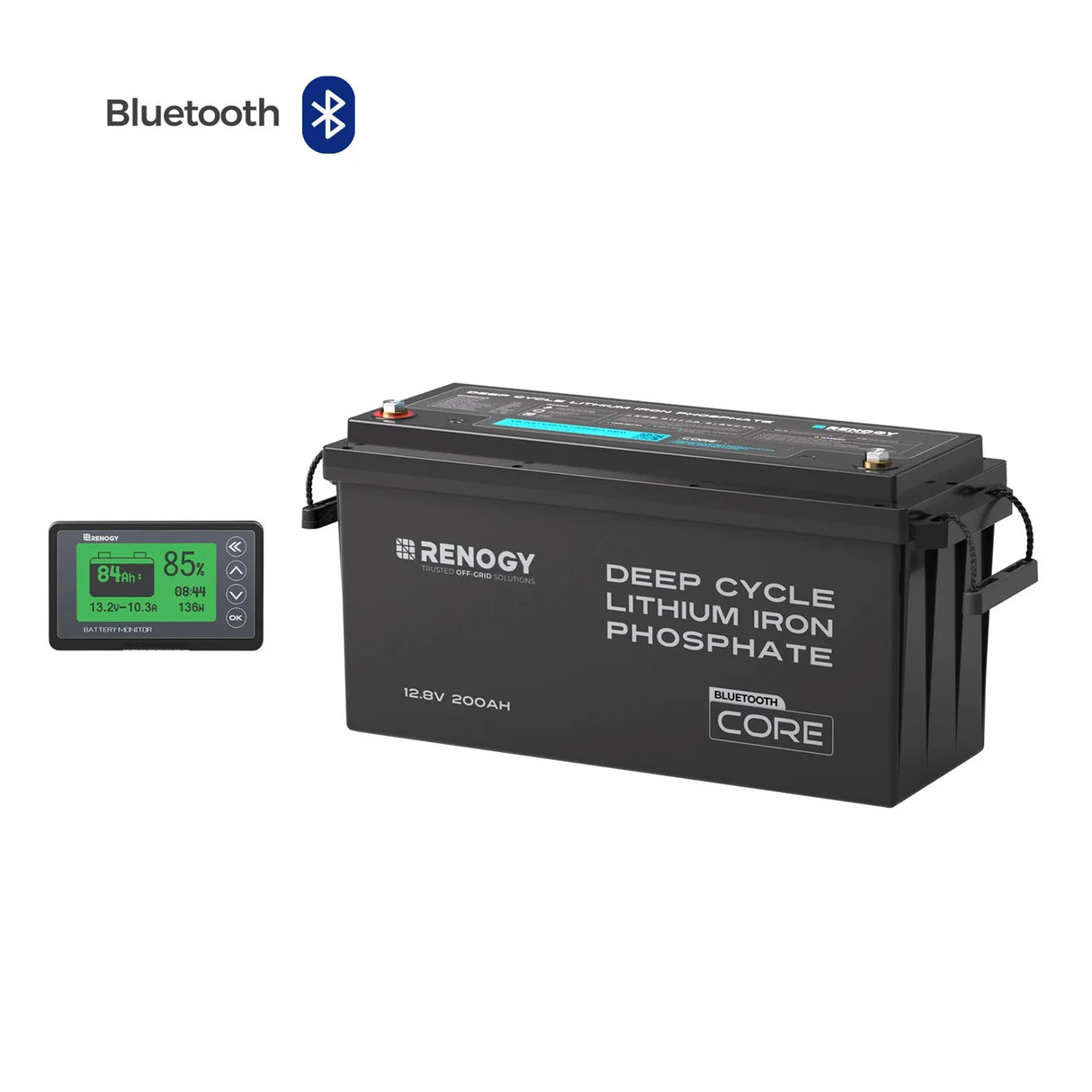 Core 12V 200Ah Akumulator LiFePO4 z Bluetooth – Litowo-żelazowo-fosforanowy