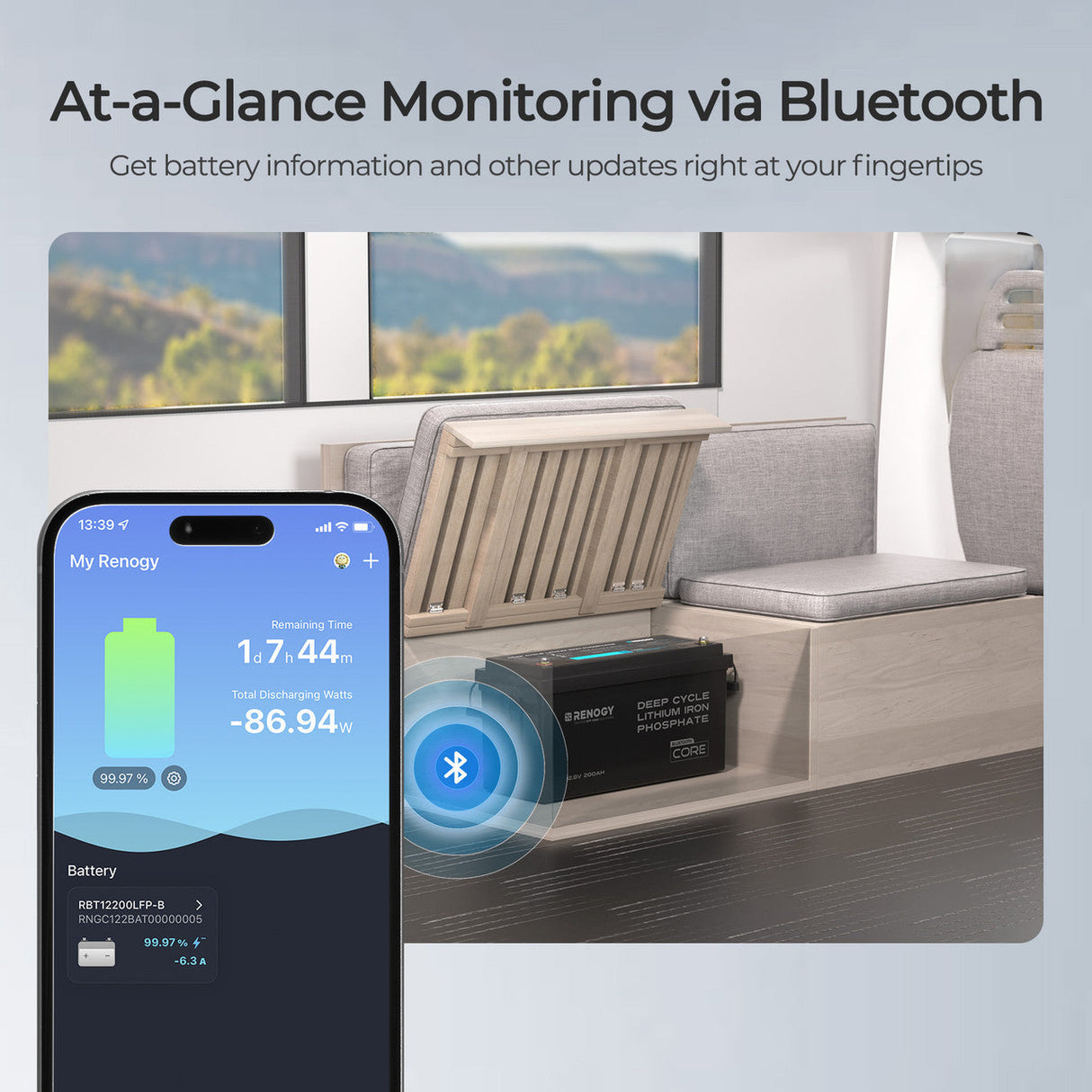 Core 12V 200Ah Akumulator LiFePO4 z Bluetooth – Litowo-żelazowo-fosforanowy