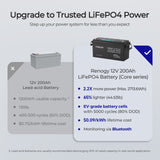 Core 12V 200Ah Akumulator LiFePO4 z Bluetooth – Litowo-żelazowo-fosforanowy