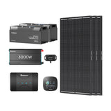 5,12  kWh Zestaw Solarny Fotowoltaiczny Off-Grid | 2x200Ah Akumulator LiFePO4 Smart, 3000W Inwerter