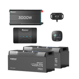5,12  kWh Zestaw Solarny Fotowoltaiczny Off-Grid | 2x200Ah Akumulator LiFePO4 Smart, 3000W Inwerter