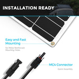 100 Watt 12 Volt Flexible Monocrystalline Solar Panel