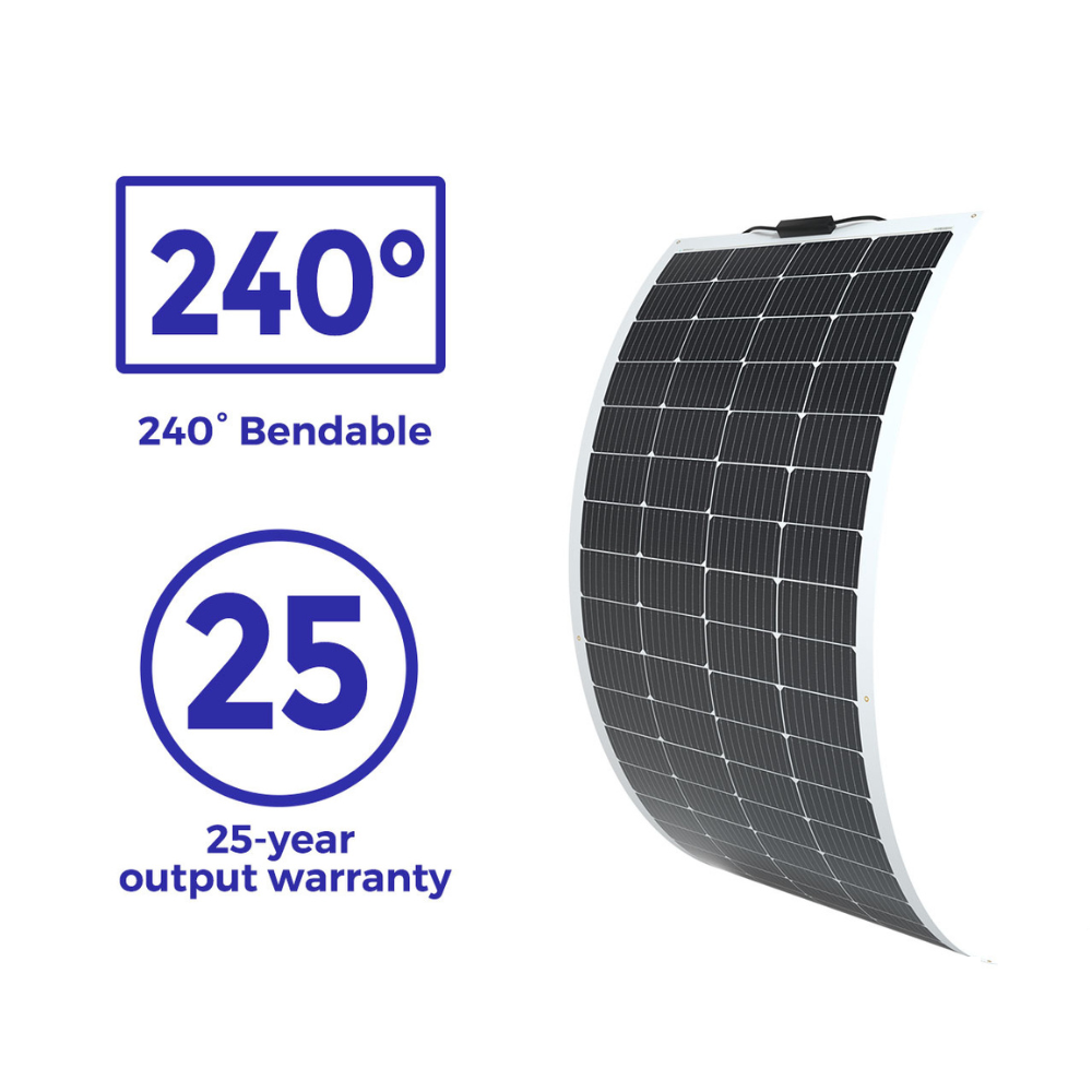 12V 200W Elastyczny Panel Solarny Monokrystaliczny do Kampera, Łodzi i Off-Grid