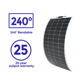 12V 200W Elastyczny Panel Solarny Monokrystaliczny do Kampera, Łodzi i Off-Grid