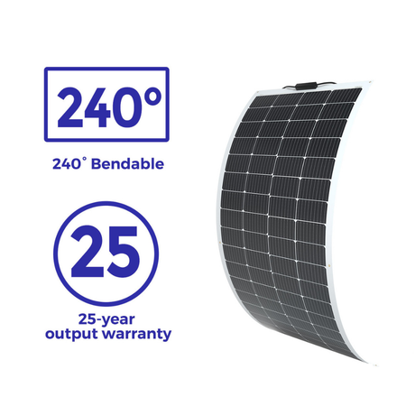 12V 200W Elastyczny Panel Solarny Monokrystaliczny do Kampera, Łodzi i Off-Grid